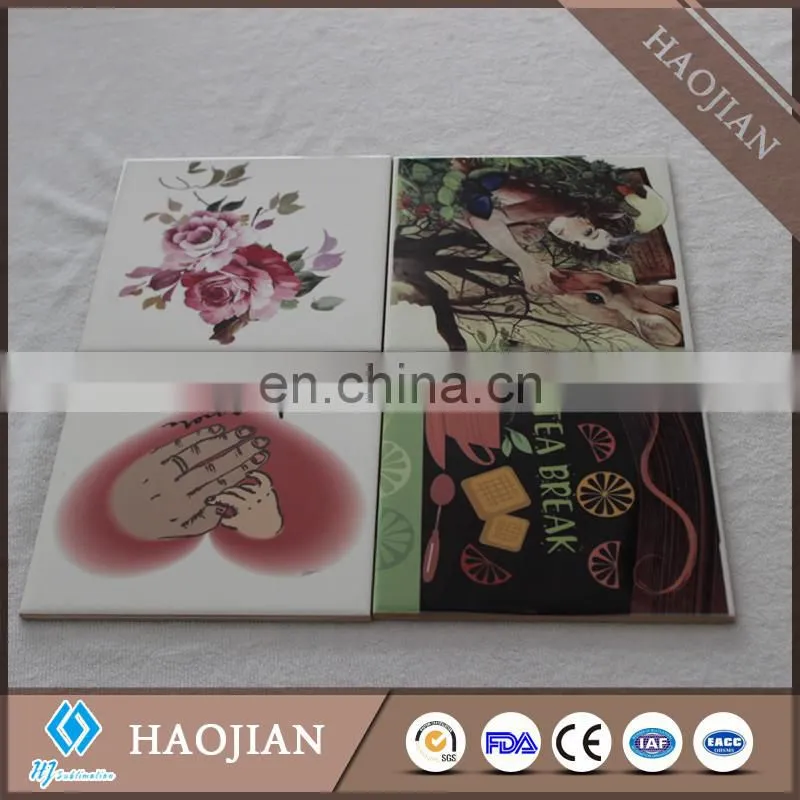 10*10 cm Ceramic Tiles Customized Designs Tiles for Sublimation printing