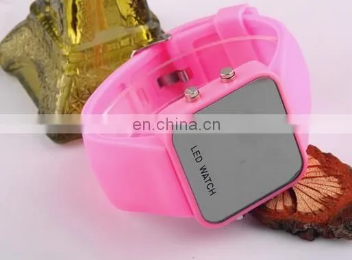 GODBEAD Super Touch Screen Electronics Women Watches Silicone Watch Soft Watchband Square Shape Big Display