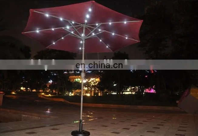 Creative designed patio umbrella,solar charger umbrella,LED umbrella