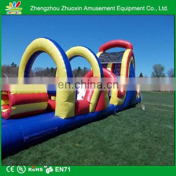 Cheap inflatable obstacle course inflatable maze for commercial combo games CE blower for free