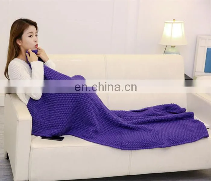 High quality fuchsia and purple soft blanket