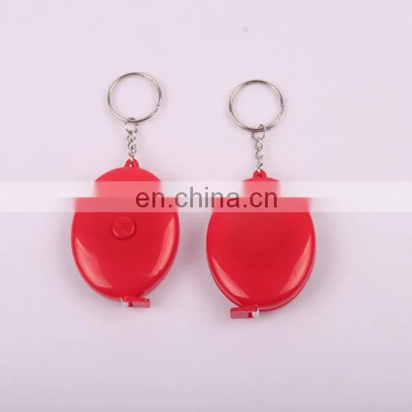 Portable Retractable Ruler Keychain Tape Measure 60inch/150cm red