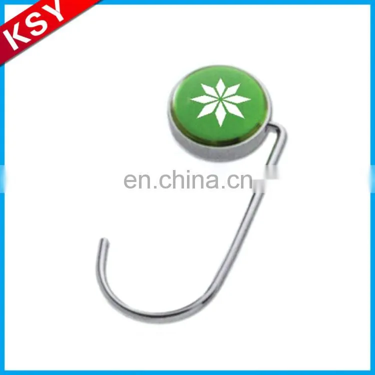 Fine Workmanship Metal Table Square Shaped Foldable Bag Hook Magnetic Hanger
