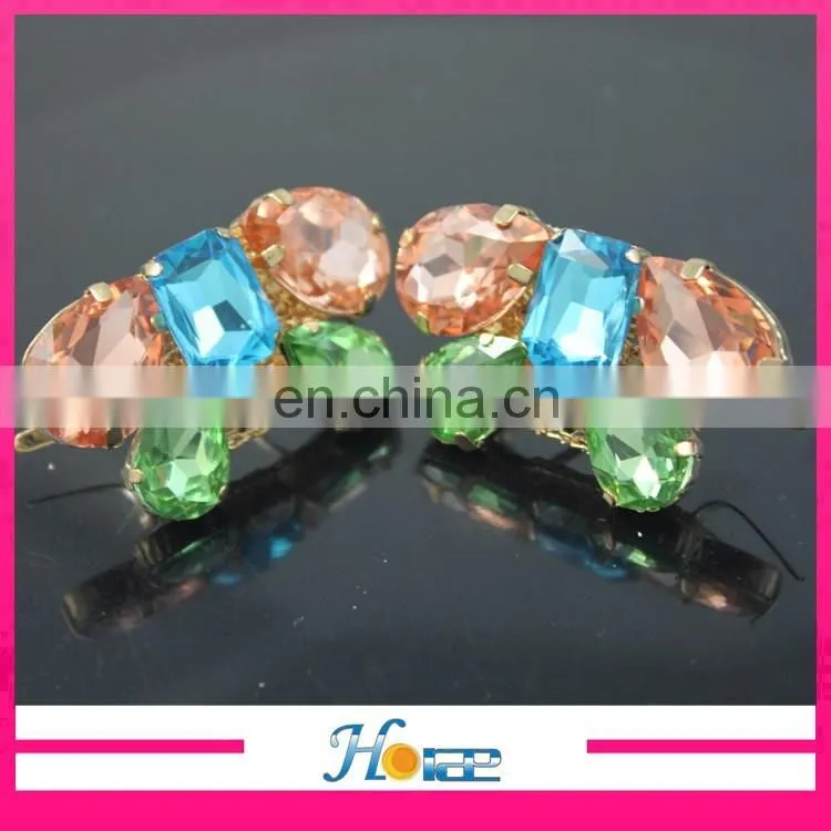 high quality crystal rhinestone shoe accessory shoe buckle for lady shoes