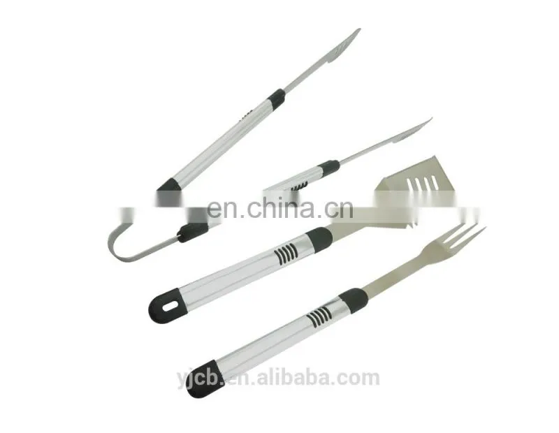 high quality Stainless steel 3pcs nice bbq tool food tong