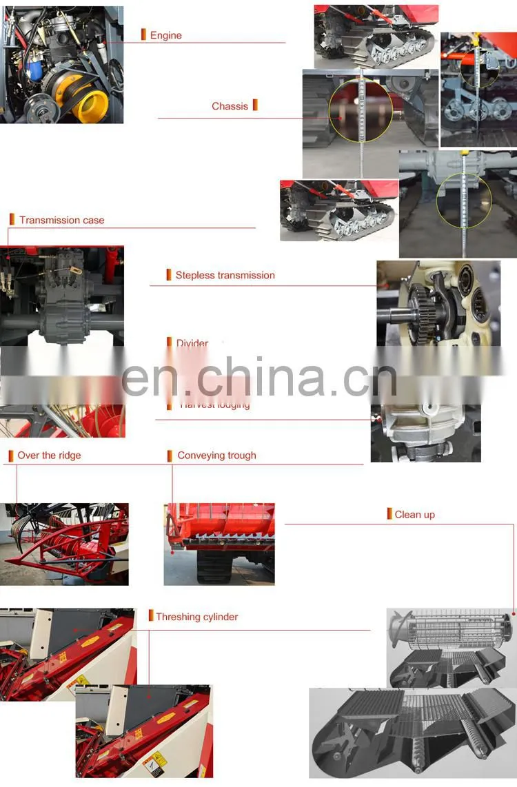 Self-propelled Whole-feeding 4LZ-4.0E big grain tank combine harvester wheat cutting machines with good price