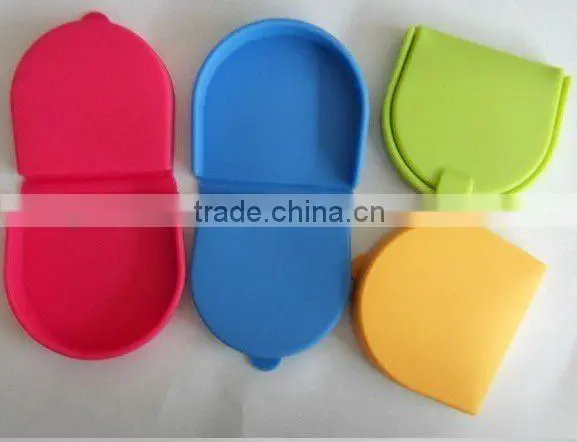 Mini Custom Silicone Coin Case in Hot 2016 Coin Display Cases