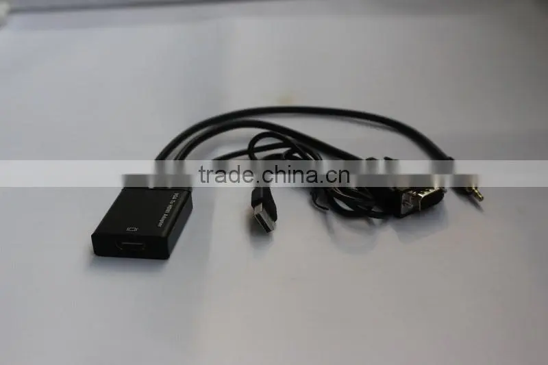 opp bag vga to HD converter with usb