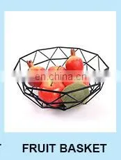 Modern Counter Top Round Fruit Basket 2 Tier Fruit Basket Metal Wire Banana Hanger Desktop Fruit Vegetable Basket