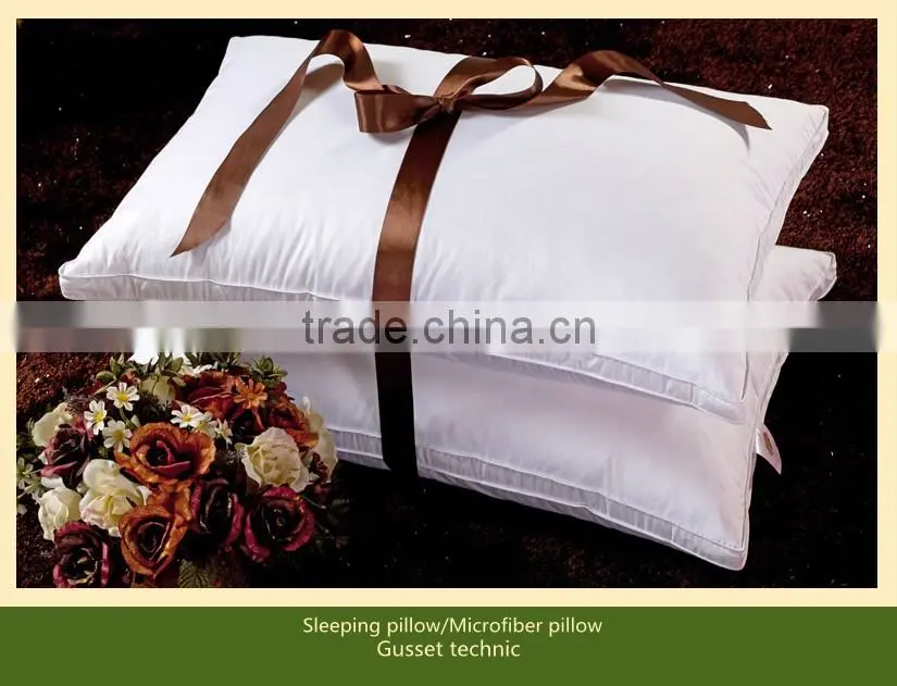 Microfiber pillow/sleeping pillow/polyester pillow/hotel pillow