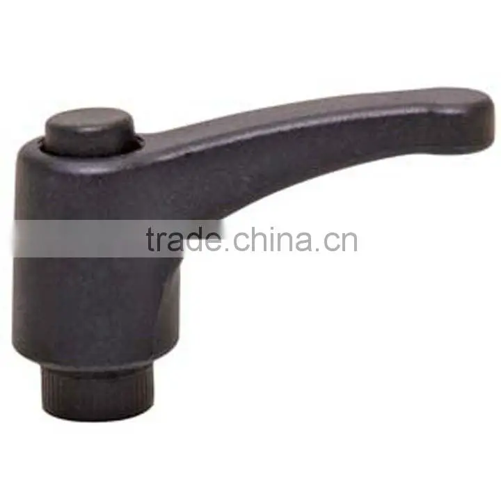 Plastic Adjustable handle with thread clamp handle lever