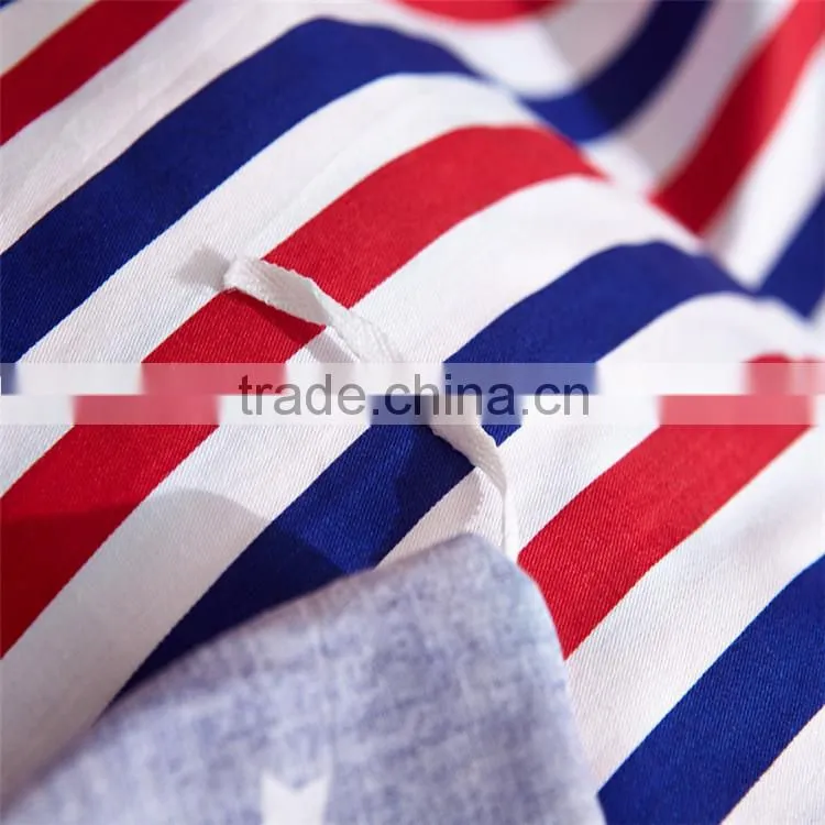 Fashion European style flag printed cotton bedlinen home use queen size sheet set Aadult Cartoon Bedding Set