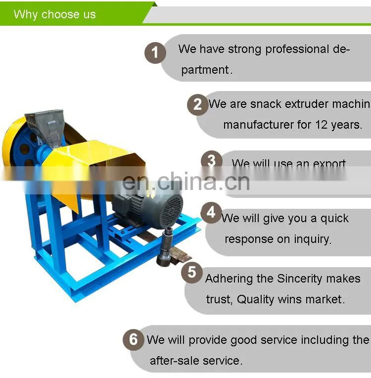 Multifunction Wheat Grain Corn Puff Sticks Snack Extruder Puffing Machine For Sale