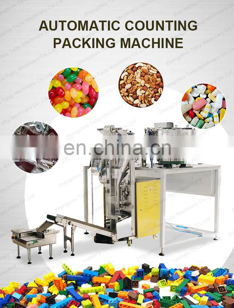 Fully Automatic small vertical candy capsule tablet counting packing machine sachet packing machine with continuous packaging