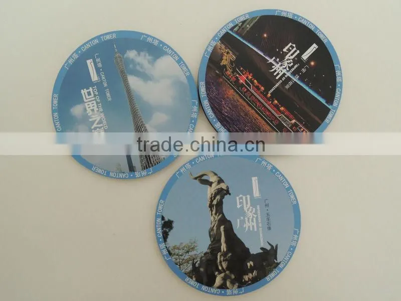 Silicone coaster, custom rubber cardboard coaster, 2D/ 3D paper coasters for beer