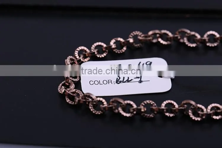 Ornate jewelry chain decorative chain /coffee gold plated necklace