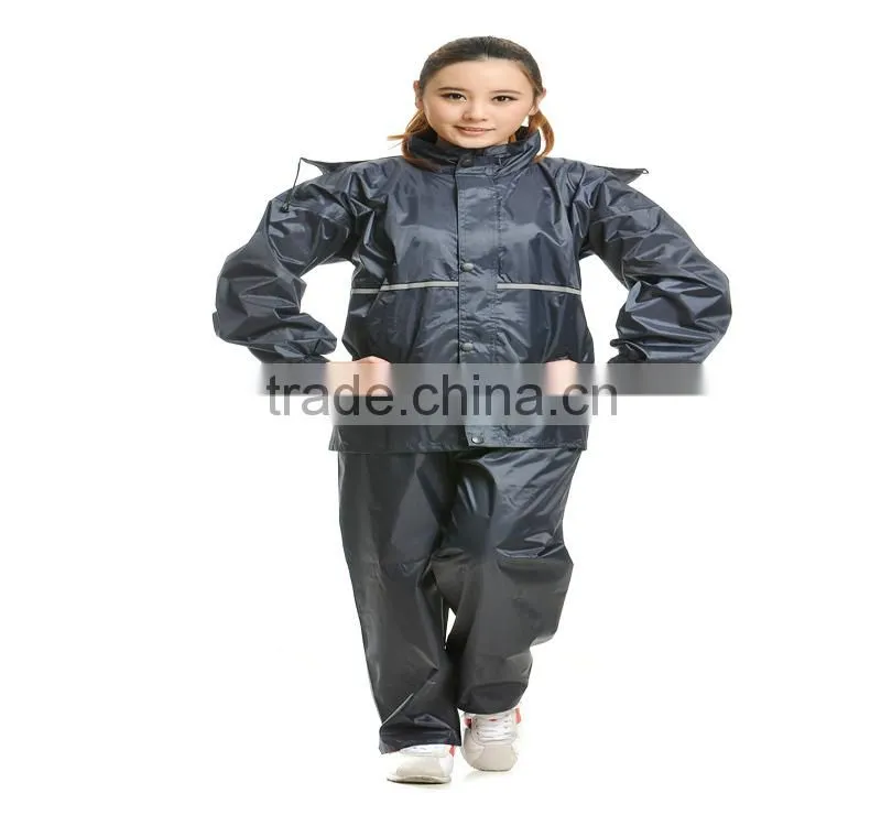 YANLI 100% waterproof, oxford poncho raincoat/rain poncho for adult