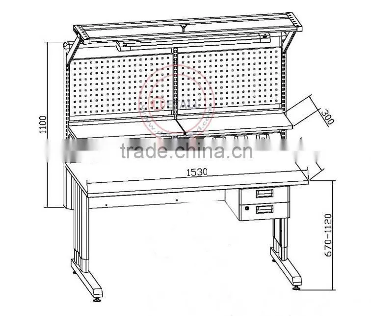modular metal frame office furniture workstation