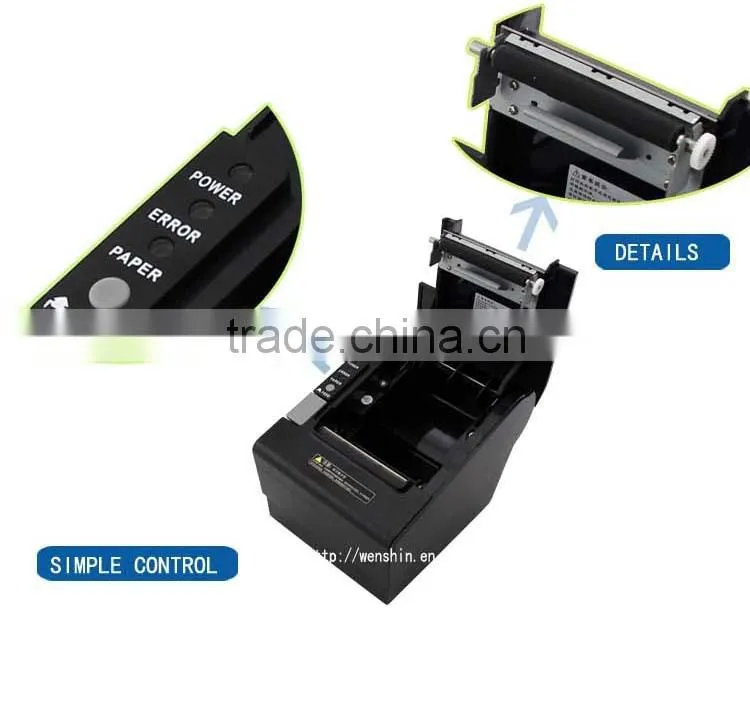 Hot Sale POS 80mm Mini Thermal printer with autocutter / easy paper loading design