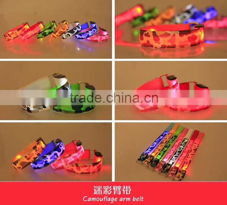 Cycling & Mountain Climbing Zebra Print Glowing Led Armbands