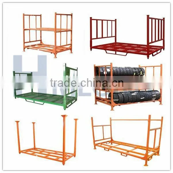 Warehouse storage steel tire pallet rack