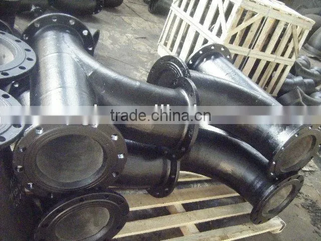 DCI all-flanged radial tee pipe fitting