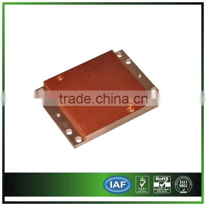 customized copper Skiving fin heat sink 001
