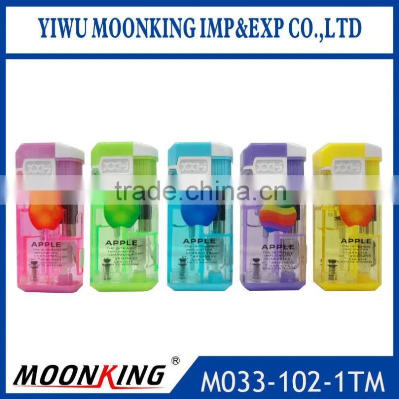 good quality automatic cap led lamp gas refillable windproof torch lighter