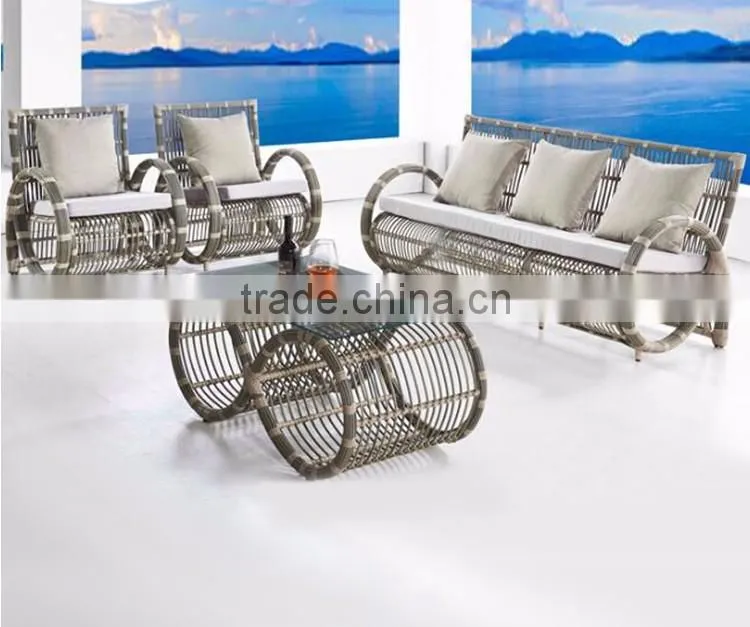 Good Quality wholesale Sofa Furniture Cheap Garden Outdoor Rattan Sofa Set