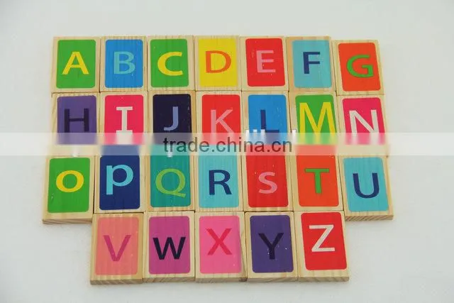 Wooden mini brick domino toys for kids