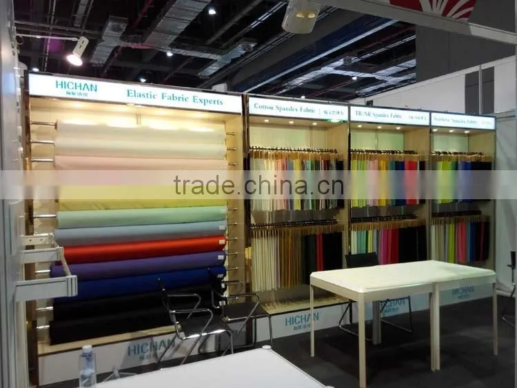 4 way strech polyester rayon spandex blend fabric handfeel softextile for garment using