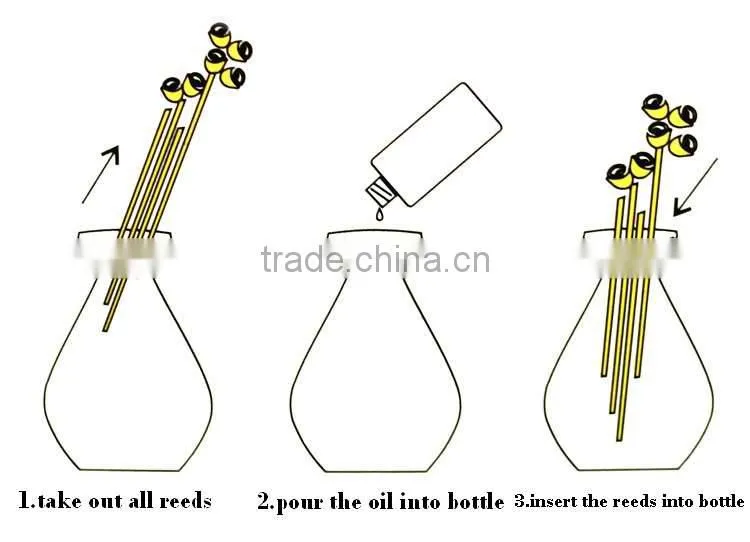 Popular 100ml home fragrance aroma reed diffuser
