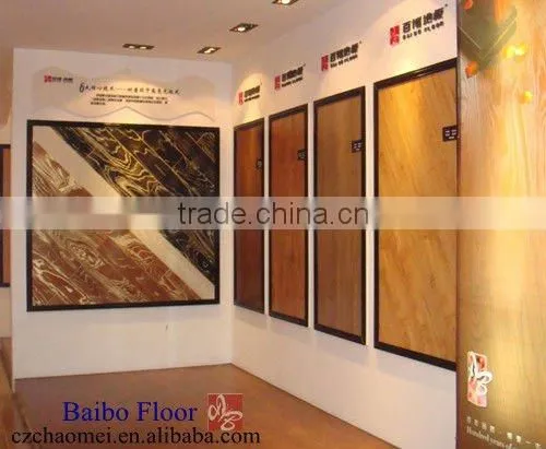 pressed V-groove HDF laminate flooring