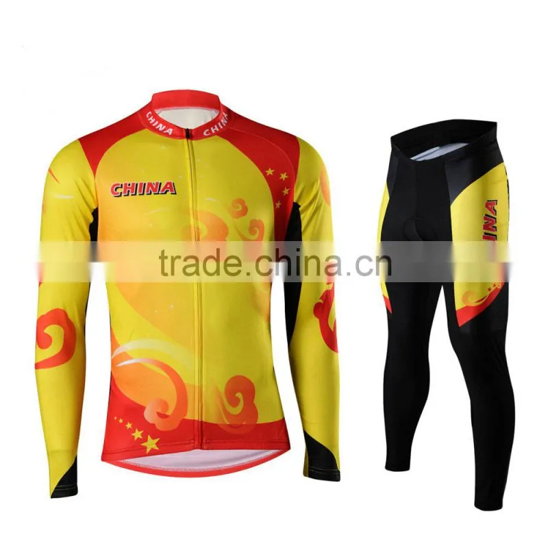 Made in China Winter pro Team men custom design cycling wear