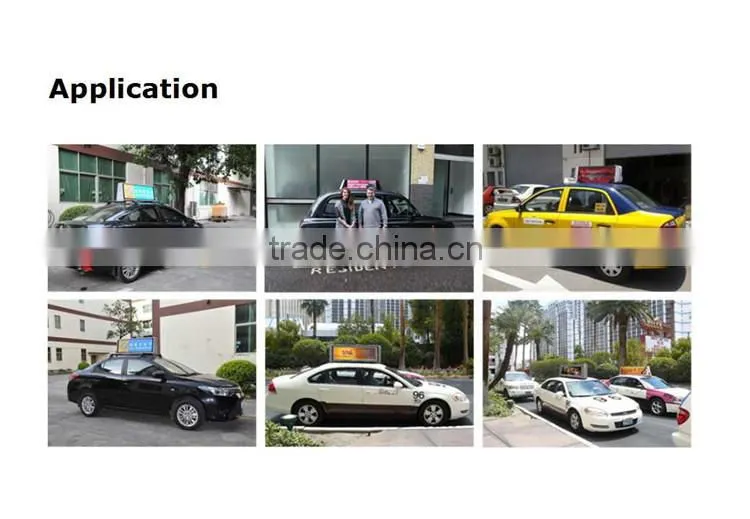 Led lighted sign taxi 3G WIFI wireless led sign board dot matrix