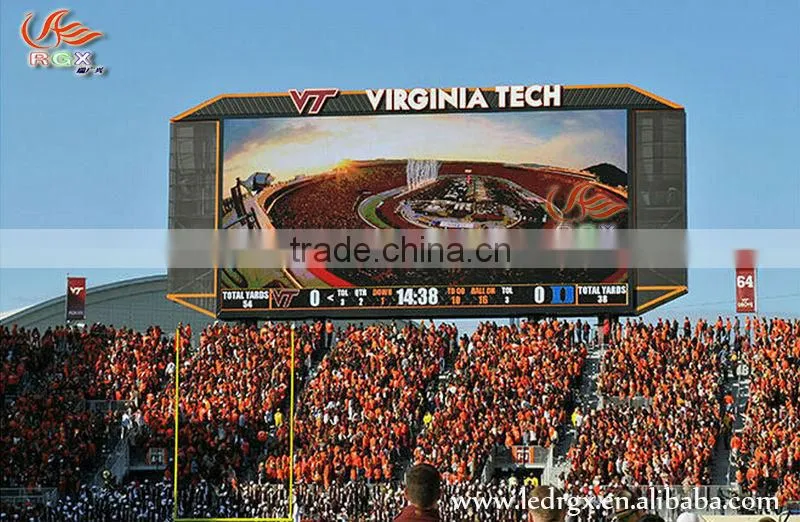 RGX football stadium perimeter led screen display, stadium led display