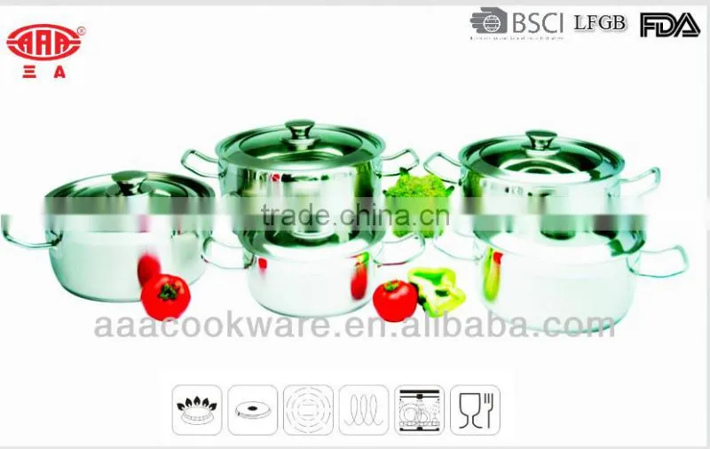 Certified by LFGB FDA 304 Stainless Steel Dutch Oven for Induction