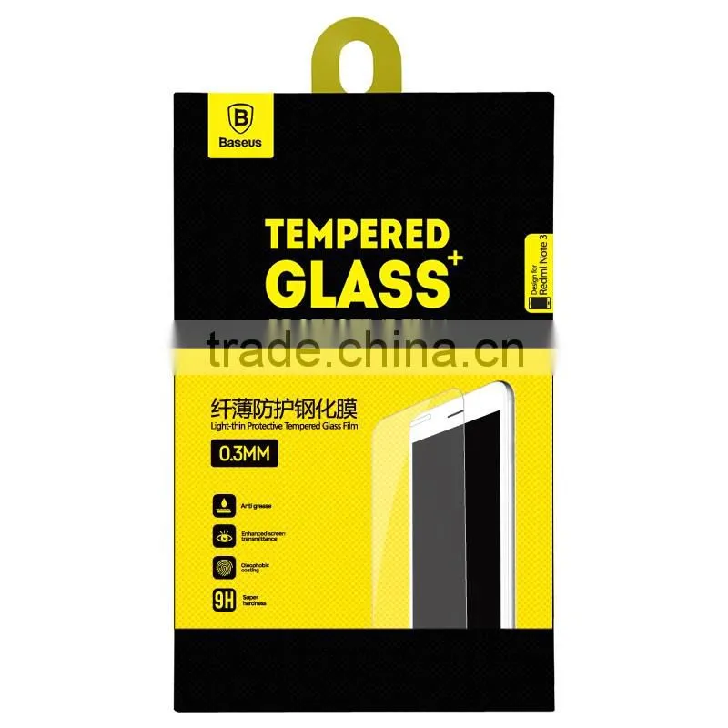 Baseus Anti Scratch 0.3MM Clear Full Tempered Glass Screen Protector for Xiaomi Redmi Note 3 MT-5158