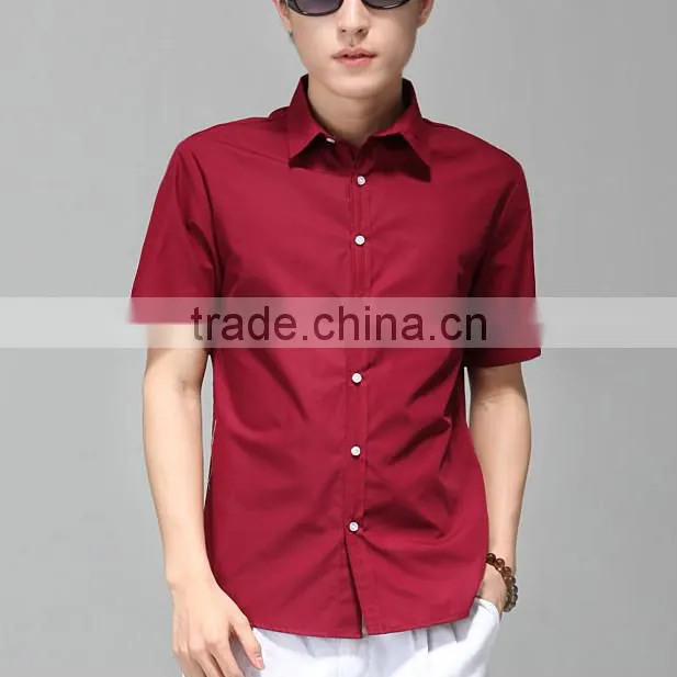 Femal Formal Office Red Mens Shirt