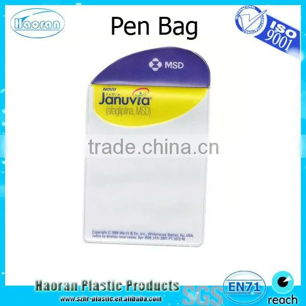 Transparent pvc material doctor working pen bag