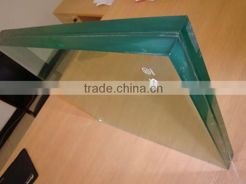 10.38mm building glass walls tempered laminated glass
