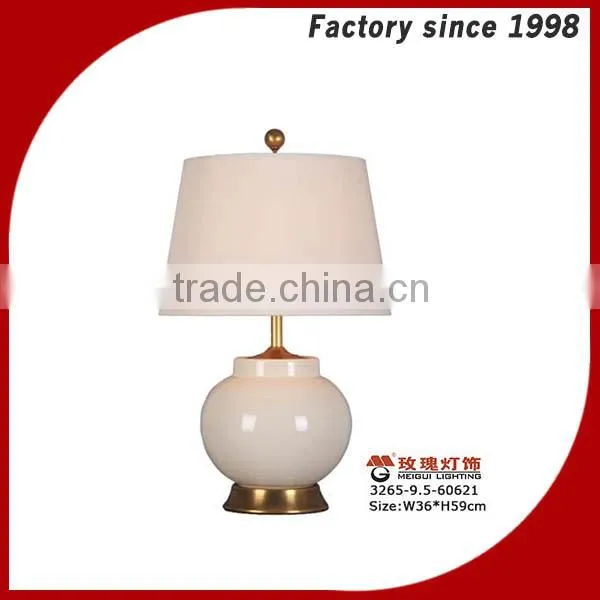 cream linen shade table lamps with ceramic base