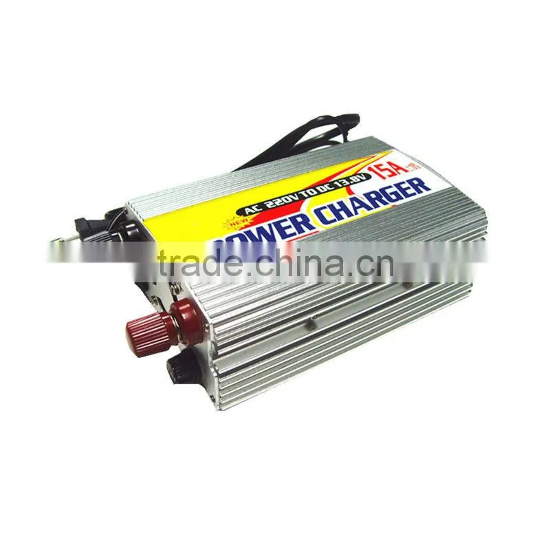 High quality 12V 15a agm battery charger for 100AH,200ah battery