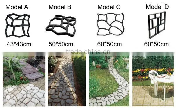 Garden Decor Plastic Concrete Pavement Mold Cobble Paving Block Mould Ornaments for sale South Africa