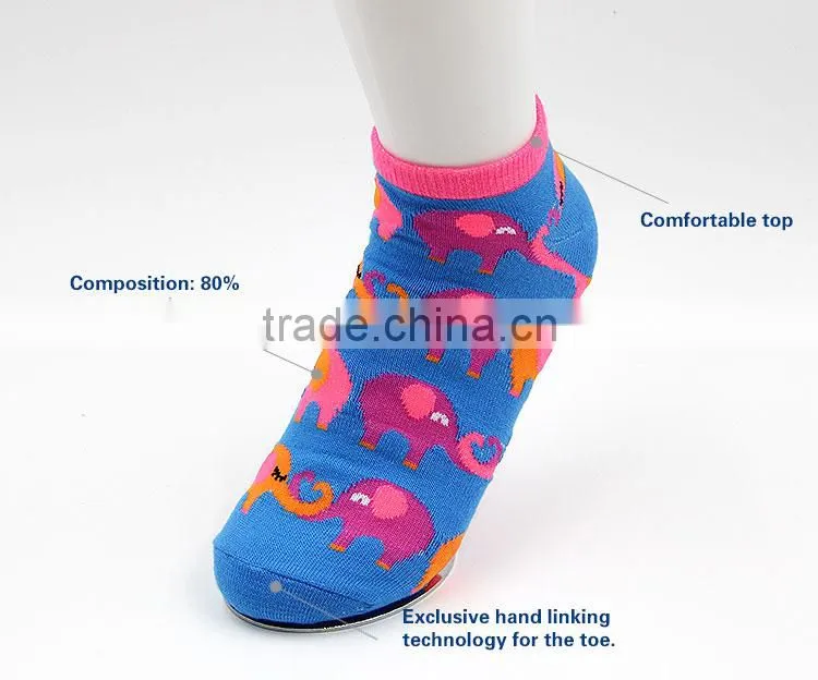 2015!Latest! Fashion Beautiful Design Cartoon Girl Ankle Sock in hot sale!