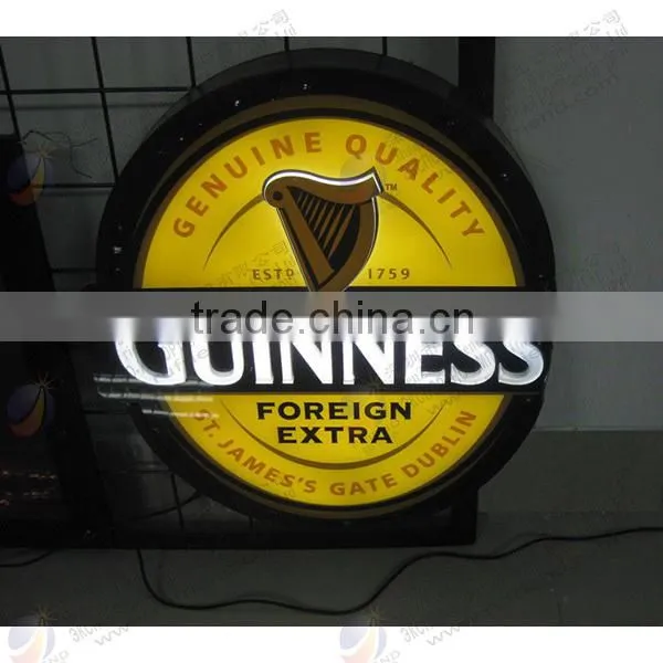Custom Shaped 3D vacuum forming sign light box china manufacture
