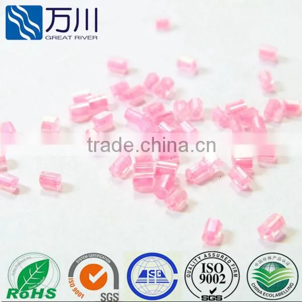 Hollow fashion glass buglesm & hot sale glass bead