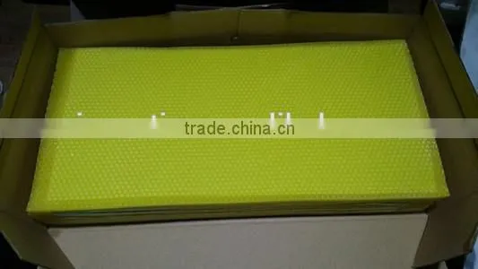 yellow beeswax foundation sheet natural