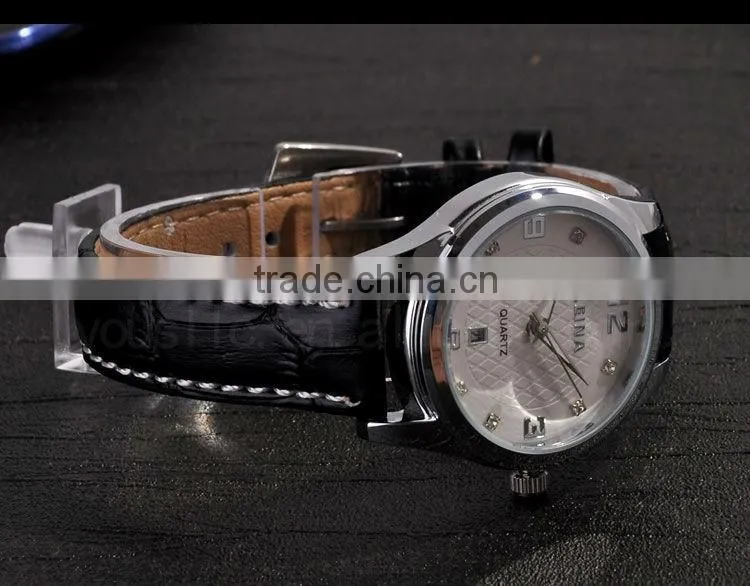 Luxury Automatic Leather Strap Women Wrist Watch Gift