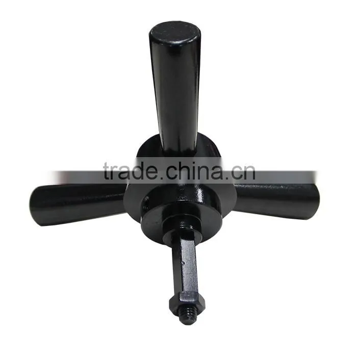 Online shopping Wholesae High Security customized 3 Spoke Satin Chrome matte black Safe Handle JN 717-3 for safe/vault/gun safe